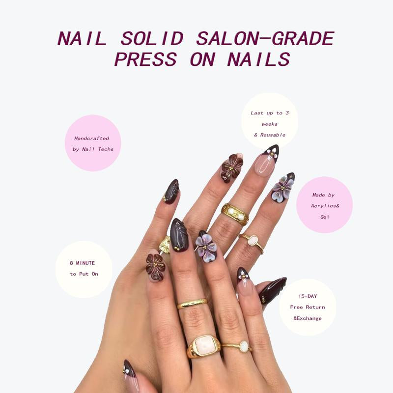 Solid Nails – Reusable 3D Gel Press-On Nails