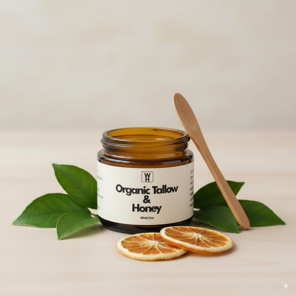 Beef Tallow Balm with Honey & Beeswax