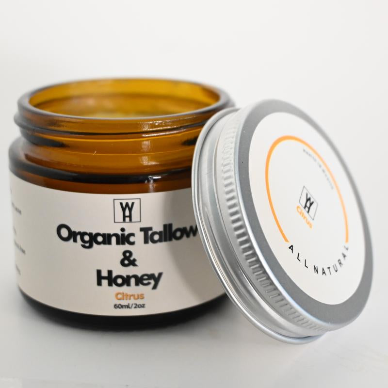 Beef Tallow Balm with Honey & Beeswax