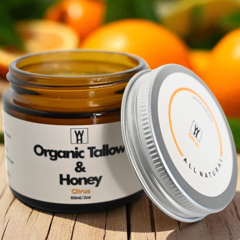 Beef Tallow Balm with Honey & Beeswax