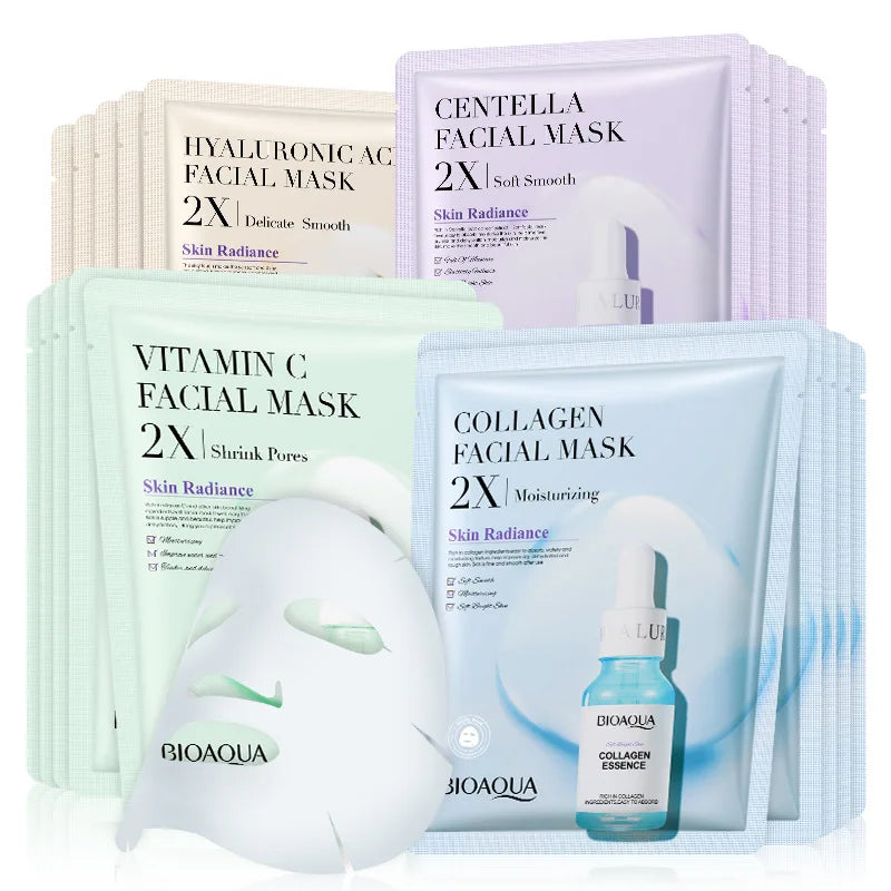 20Pcs BIOAQUA Centella Collagen Face Mask 