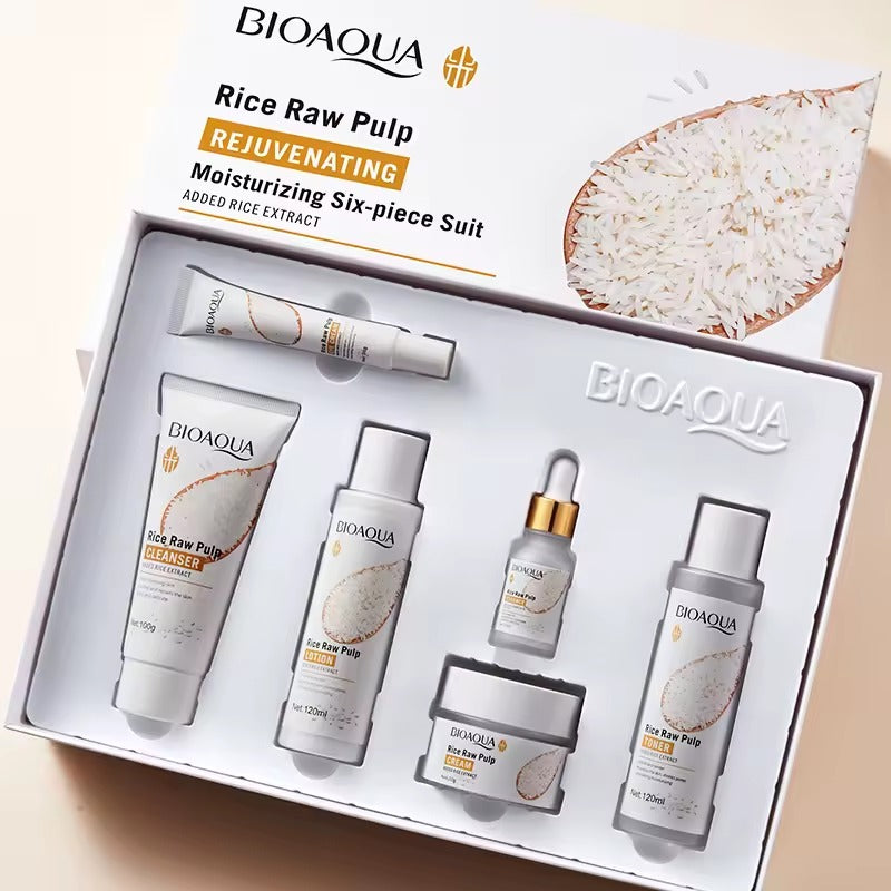 Bioaqua Glow – Kit Facial Coreano Rejuvenecedor de 6 Pasos